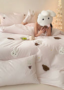 100S Creamy Bunny Bedding Set