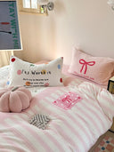 Blush Bow Haven BeddingSet