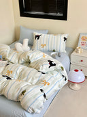 Midnight Stripes Bedding Set