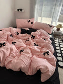 Pink Bow Bedding Set