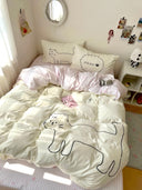Milk Cat Mood Bedding Set