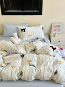 Midnight Stripes Bedding Set
