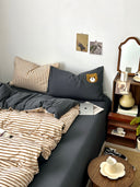Charcoal Bear Bedding Set