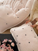 Charming Gingham Hearts Bedding Set