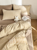 Golden Gingham Nest Bedding Set