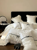 100S Beige Rhinestone Bedding Set