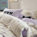 Trio Charm Bow Heart Bedding Set