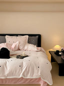 Charming Gingham Hearts Bedding Set