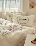 Milk Cat Mood Bedding Set