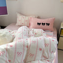 Trio Charm Bow Heart Bedding Set