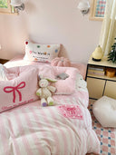 Blush Bow Haven BeddingSet