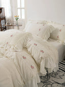 Lace-Edged Dreamy Bedding Set