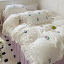 Purple Tulip Bloom Bedding Set