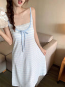 Blue Cutie Bow Nightwear