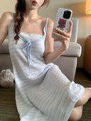 Blue Cutie Bow Nightwear